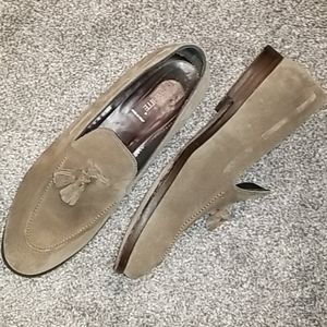 Men's Lo.White Suede Italian Tassle Loafers 42/8